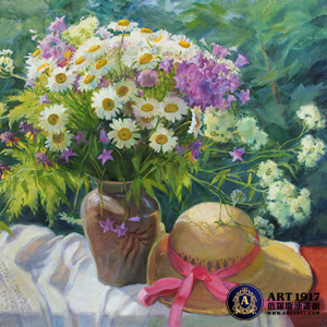 《一束花与帽子》